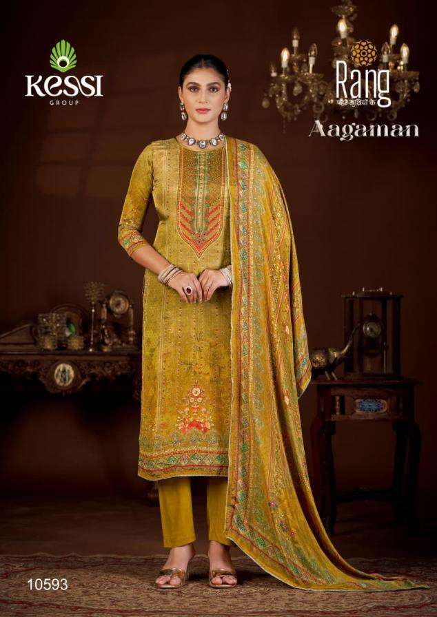 Kessi Presents Rang Aagaman Rang Attractive Glass Organza Salwar Suit For Women Catalog Wholesaler And Exporter 
