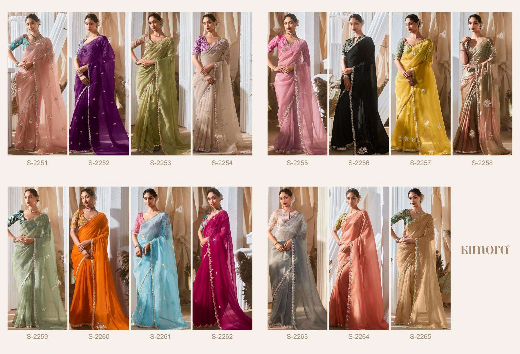 kimora presents rangat vol-3 occasion wear fancy sarees catalog collection