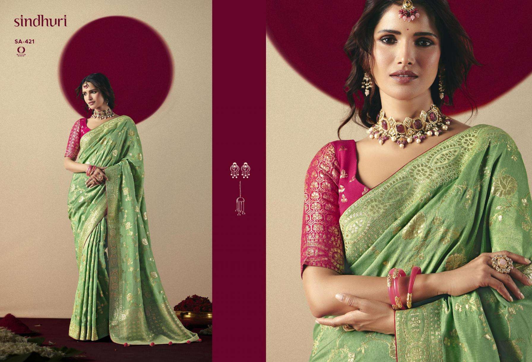 KIMORA SINDURI PRESENTS DEVIKA BEMBERG VISCOSE TRADITIONAL SAREES CATALOG WHOLESALER AND EXPORTER IN SURAT