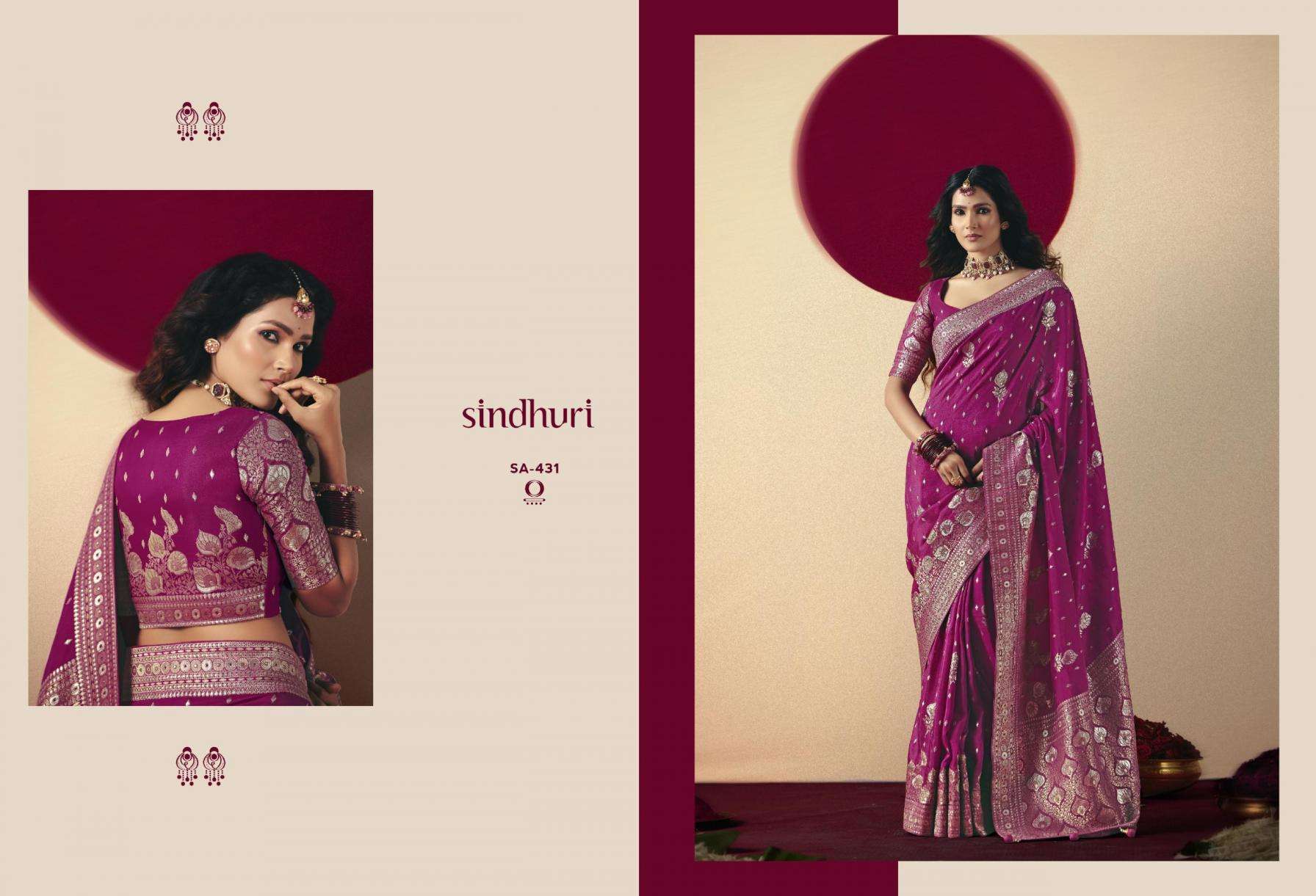 KIMORA SINDURI PRESENTS DEVIKA BEMBERG VISCOSE TRADITIONAL SAREES CATALOG WHOLESALER AND EXPORTER IN SURAT