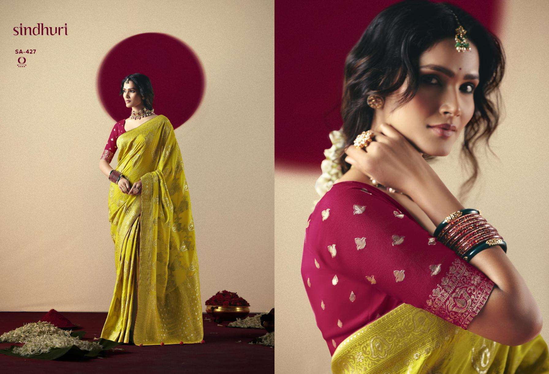 KIMORA SINDURI PRESENTS DEVIKA BEMBERG VISCOSE TRADITIONAL SAREES CATALOG WHOLESALER AND EXPORTER IN SURAT