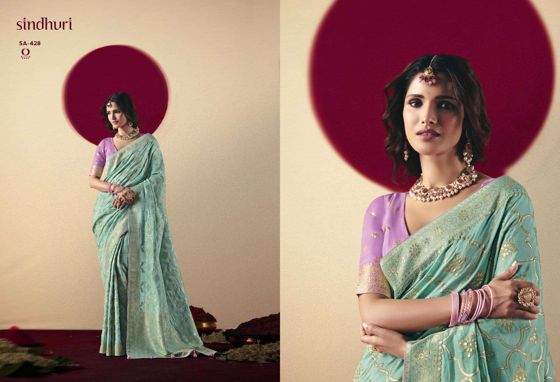 KIMORA SINDURI PRESENTS DEVIKA BEMBERG VISCOSE TRADITIONAL SAREES CATALOG WHOLESALER AND EXPORTER IN SURAT