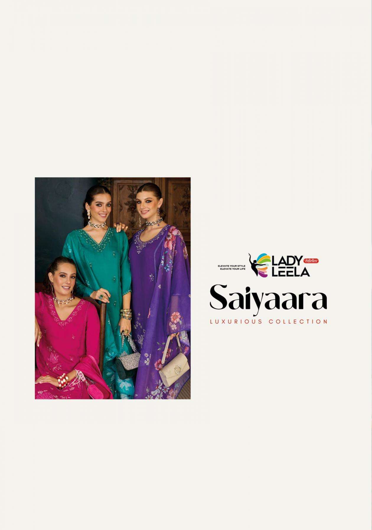 LADY LEELA PRESENTS SAIYAARA VISCOSE MUL CHANDERI KURTI WITH BOTTON AND DUPPATA CATALOG WHOLESALER AND EXPORTER IN SURAT