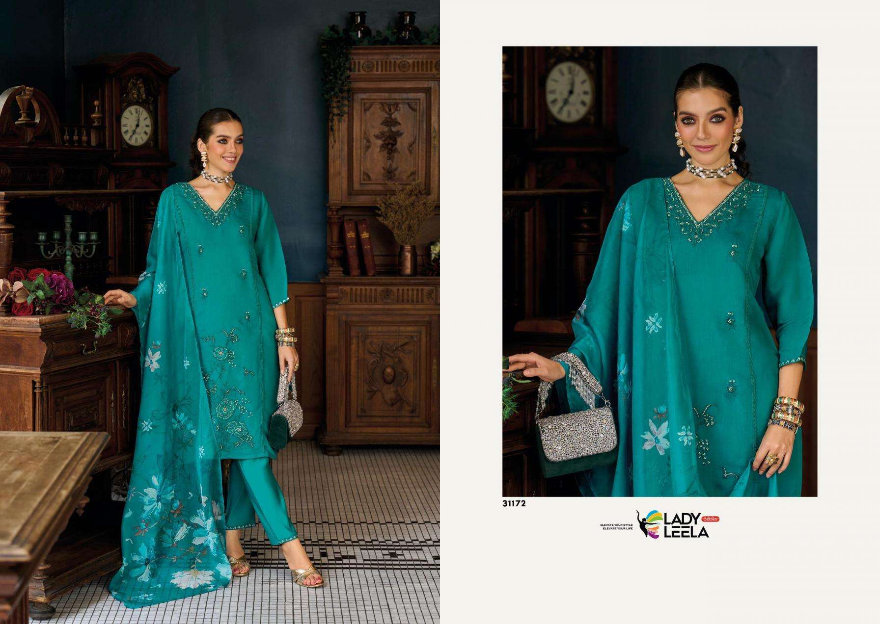 LADY LEELA PRESENTS SAIYAARA VISCOSE MUL CHANDERI KURTI WITH BOTTON AND DUPPATA CATALOG WHOLESALER AND EXPORTER IN SURAT