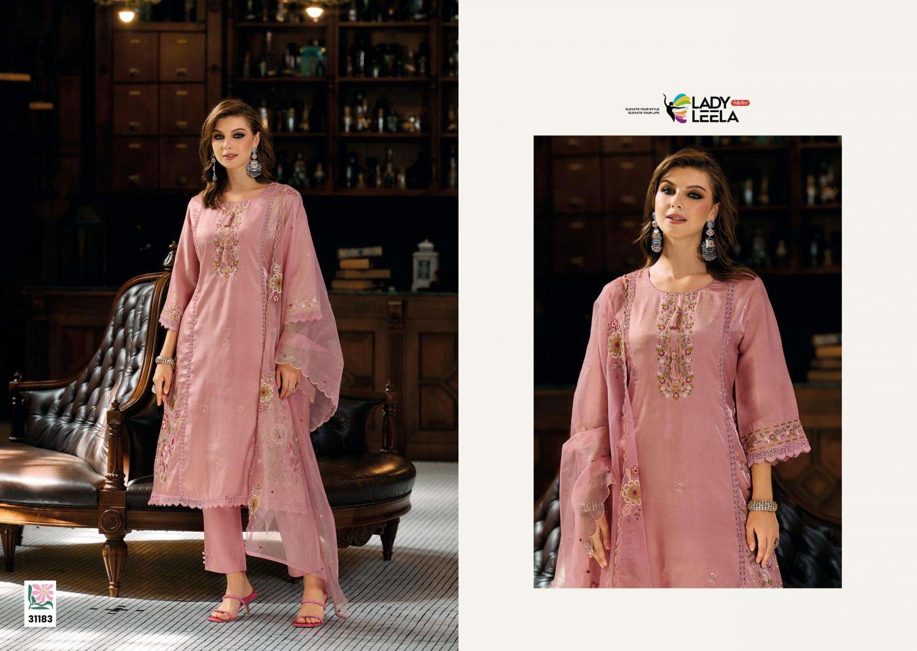 Lady Leela Presents Viscose Roman Readymade Party Wear Kurtis Catalog Wholesaler And Exporter 