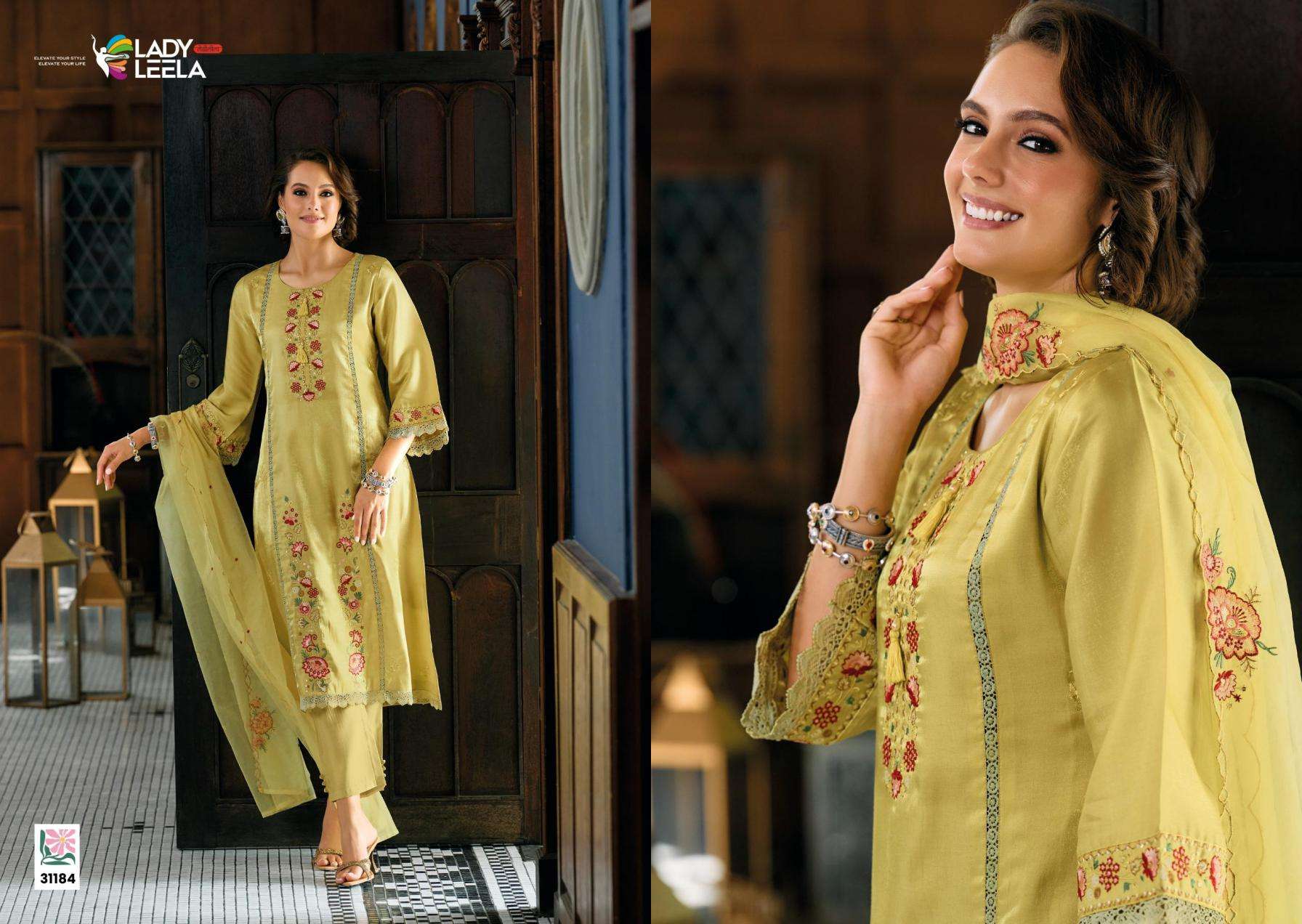 Lady Leela Presents Viscose Roman Readymade Party Wear Kurtis Catalog Wholesaler And Exporter 