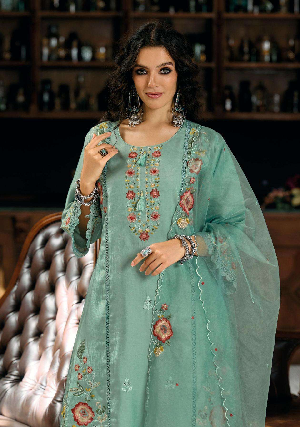 Lady Leela Presents Viscose Roman Readymade Party Wear Kurtis Catalog Wholesaler And Exporter 