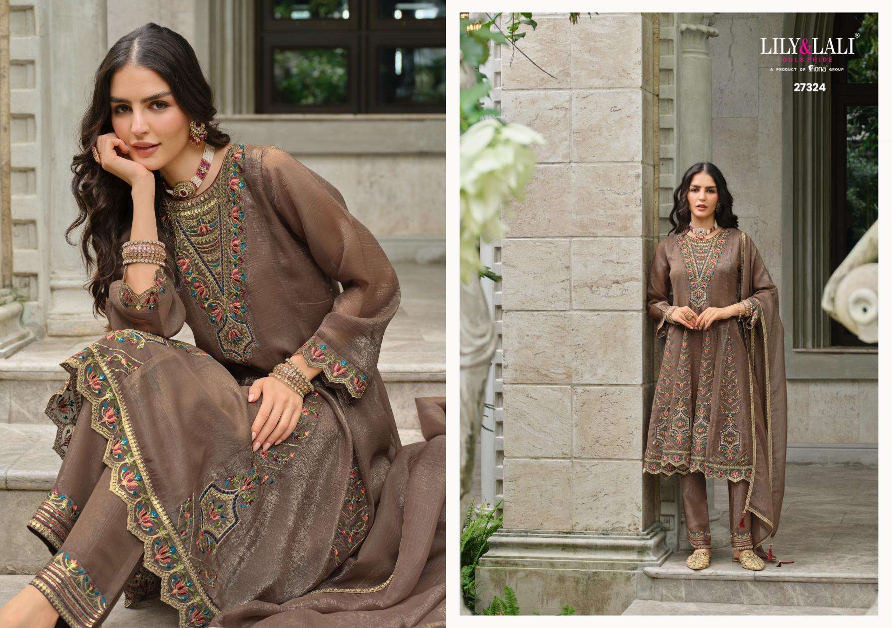 Lily & Lali Presents Aasma Silk Festival Wear Readymade Ladies Suits Catalog Wholesaler And Exporter  