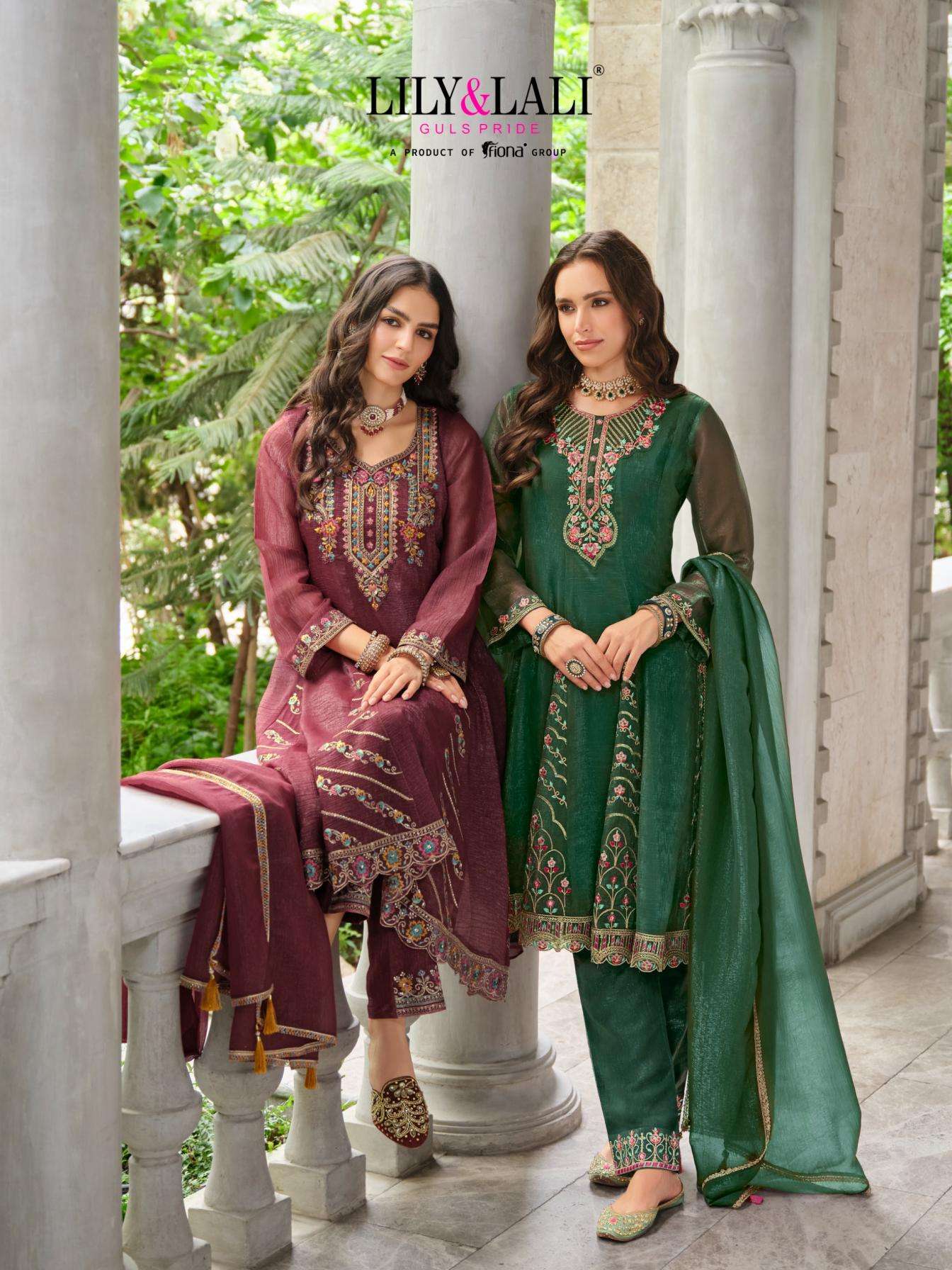 Lily & Lali Presents Aasma Silk Festival Wear Readymade Ladies Suits Catalog Wholesaler And Exporter  