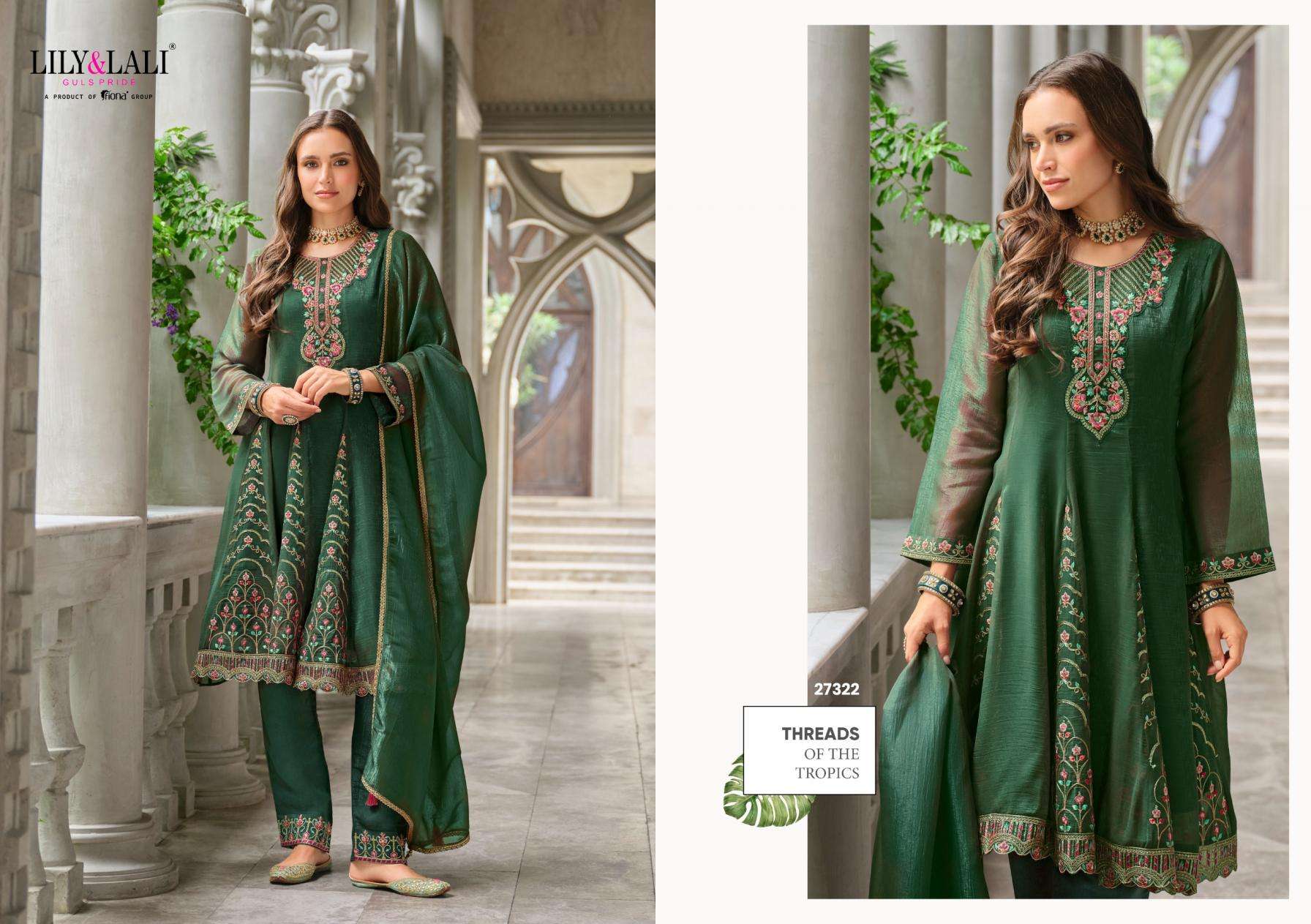 Lily & Lali Presents Aasma Silk Festival Wear Readymade Ladies Suits Catalog Wholesaler And Exporter  
