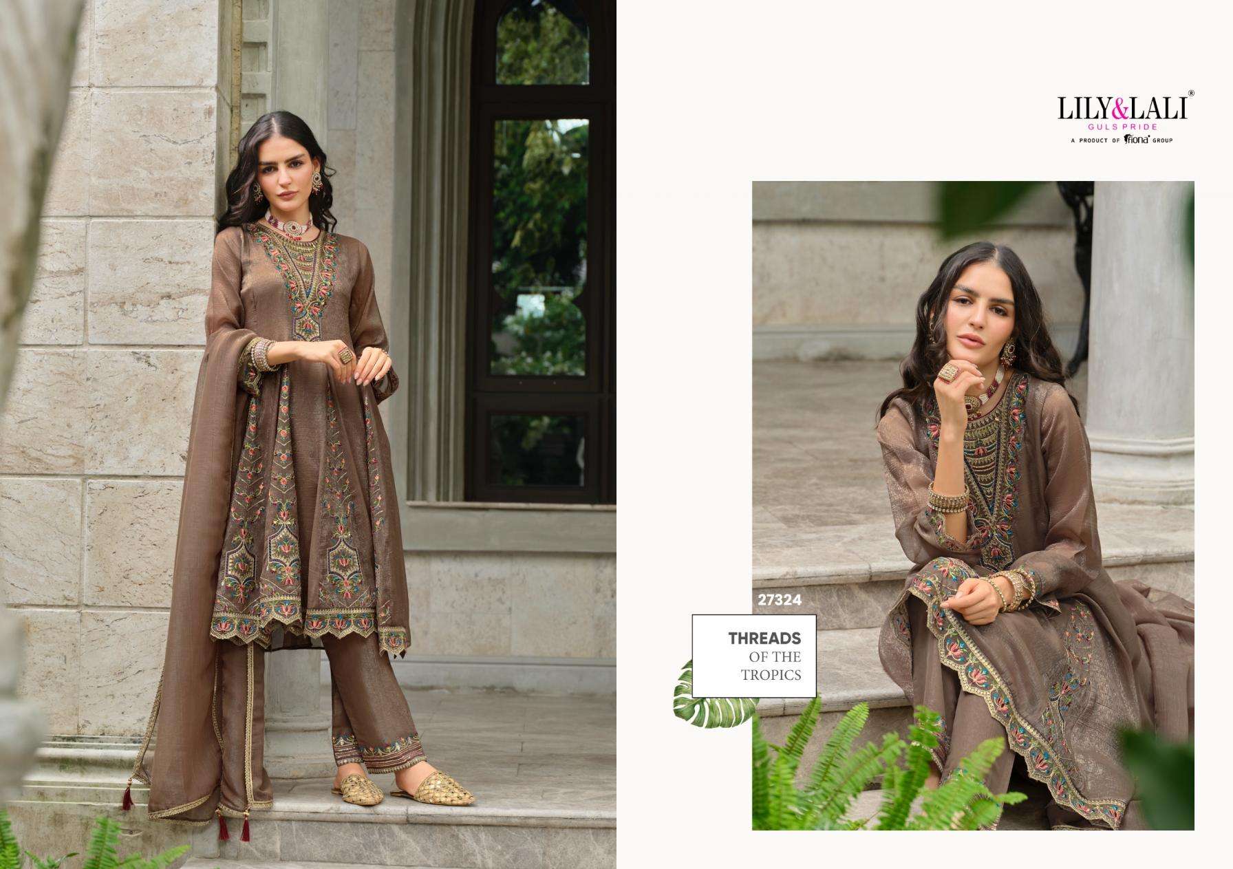 Lily & Lali Presents Aasma Silk Festival Wear Readymade Ladies Suits Catalog Wholesaler And Exporter  