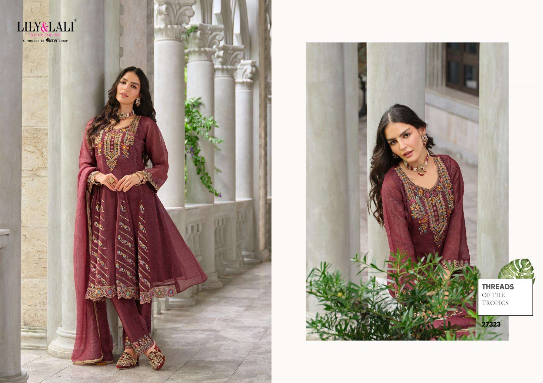 Lily & Lali Presents Aasma Silk Festival Wear Readymade Ladies Suits Catalog Wholesaler And Exporter  