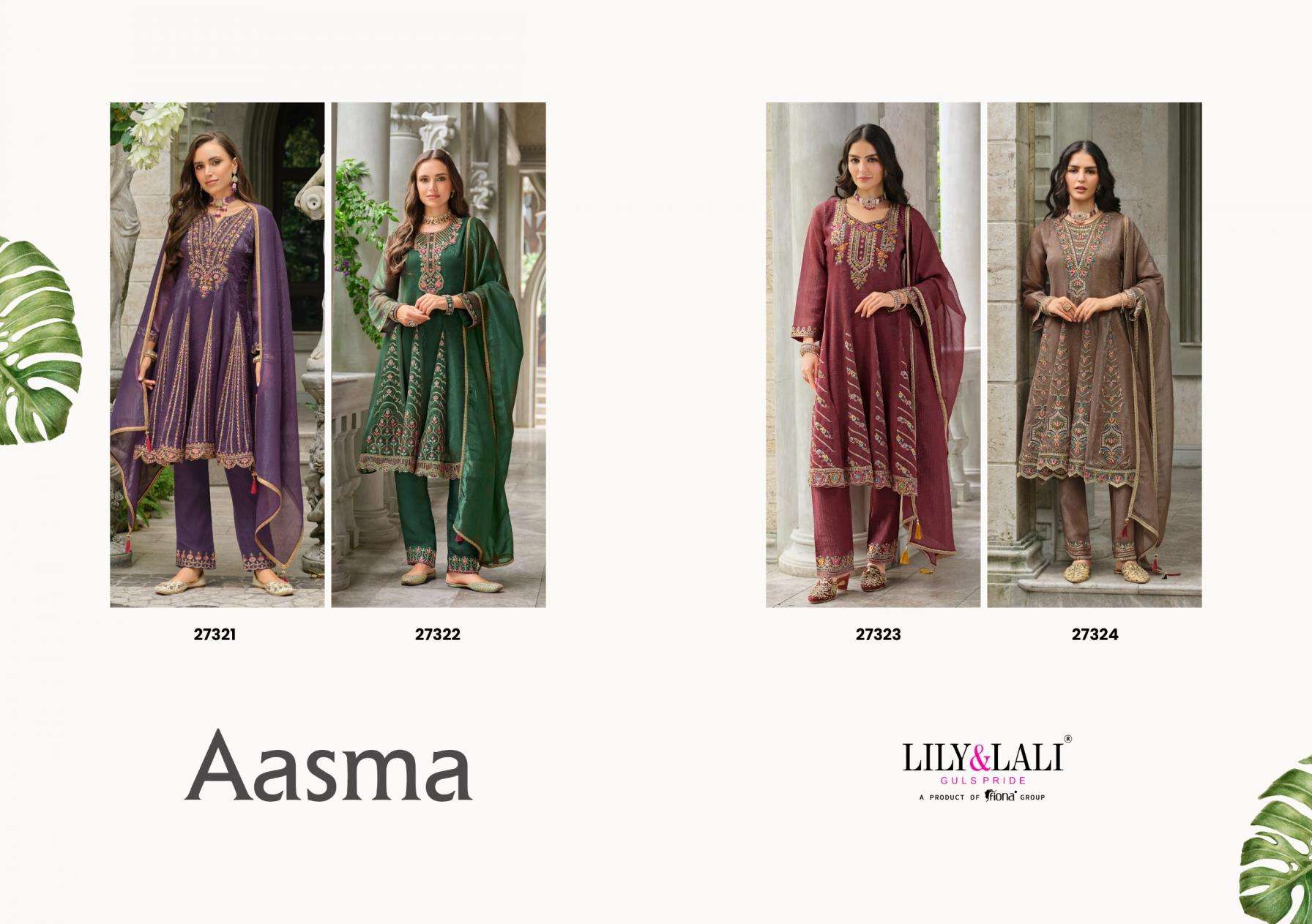 Lily & Lali Presents Aasma Silk Festival Wear Readymade Ladies Suits Catalog Wholesaler And Exporter  
