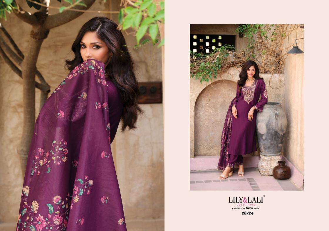 Lily & Lali Presents Berlin Viscose Silk Readymade Rakhi Special Festive 3pcs Kurtis Catalog Wholesaler And Exporter 