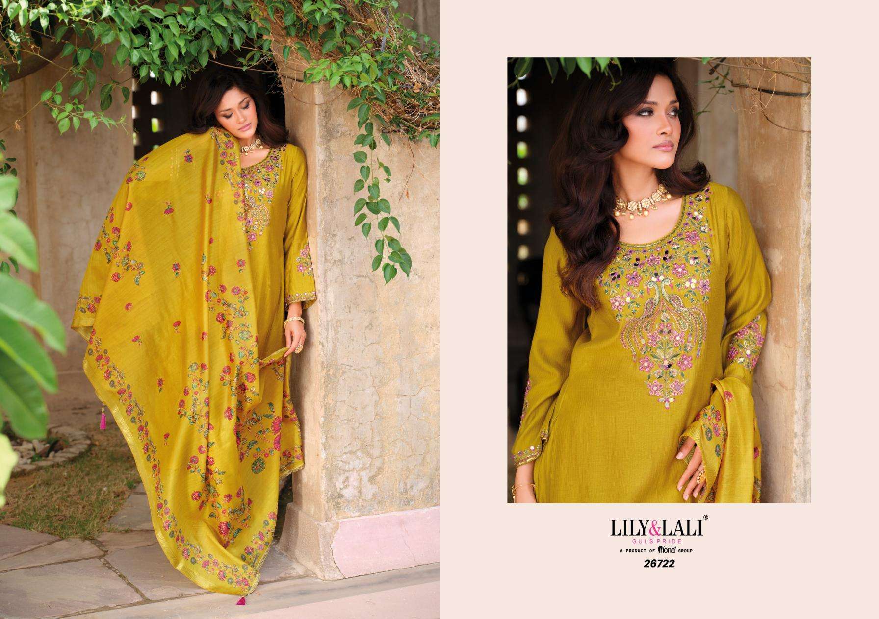 Lily & Lali Presents Berlin Viscose Silk Readymade Rakhi Special Festive 3pcs Kurtis Catalog Wholesaler And Exporter 