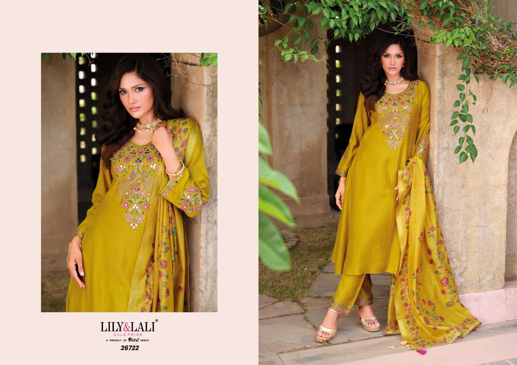 Lily & Lali Presents Berlin Viscose Silk Readymade Rakhi Special Festive 3pcs Kurtis Catalog Wholesaler And Exporter 