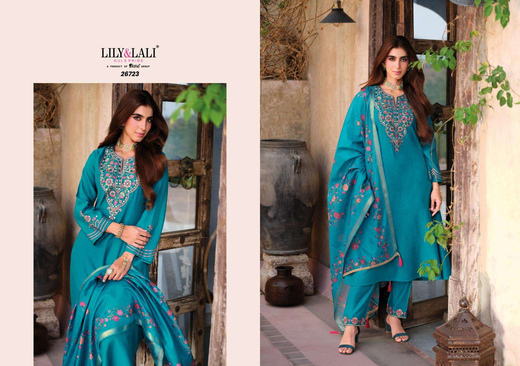 Lily & Lali Presents Berlin Viscose Silk Readymade Rakhi Special Festive 3pcs Kurtis Catalog Wholesaler And Exporter 