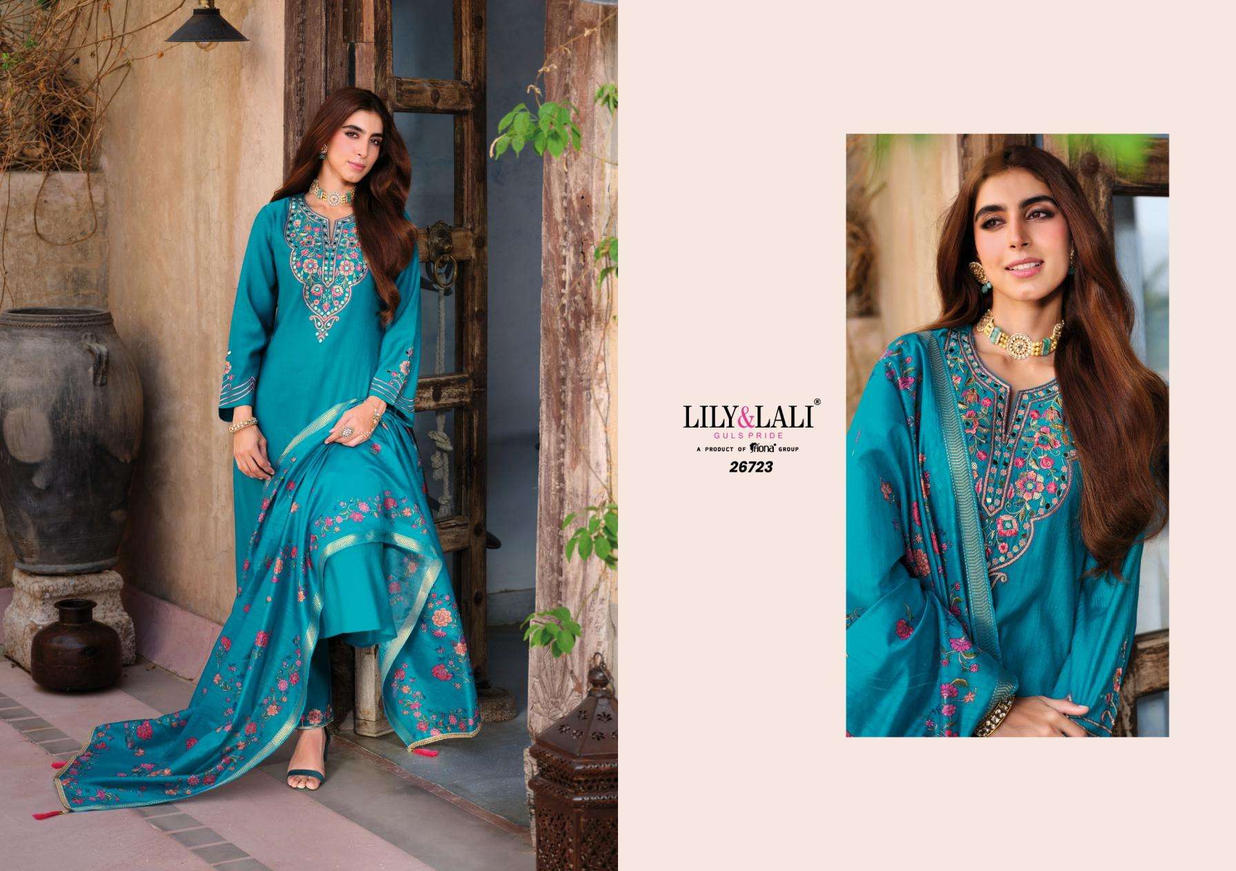 Lily & Lali Presents Berlin Viscose Silk Readymade Rakhi Special Festive 3pcs Kurtis Catalog Wholesaler And Exporter 