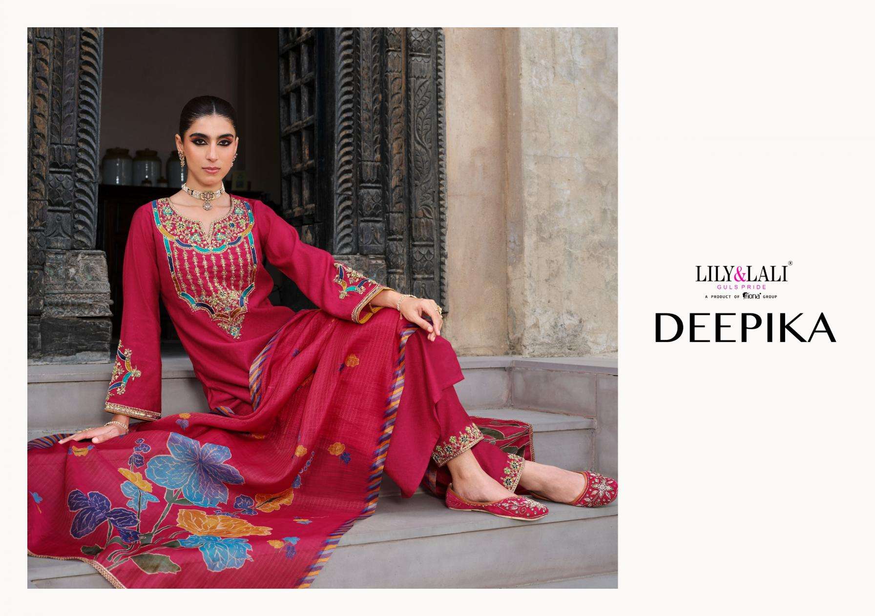 LILY & LALI PRESENTS DEEPIKA SILK FULLY STITCH PARTY WEAR KURTIS CATALOG WHOLESALER AND EXPORTER IN SURAT 
