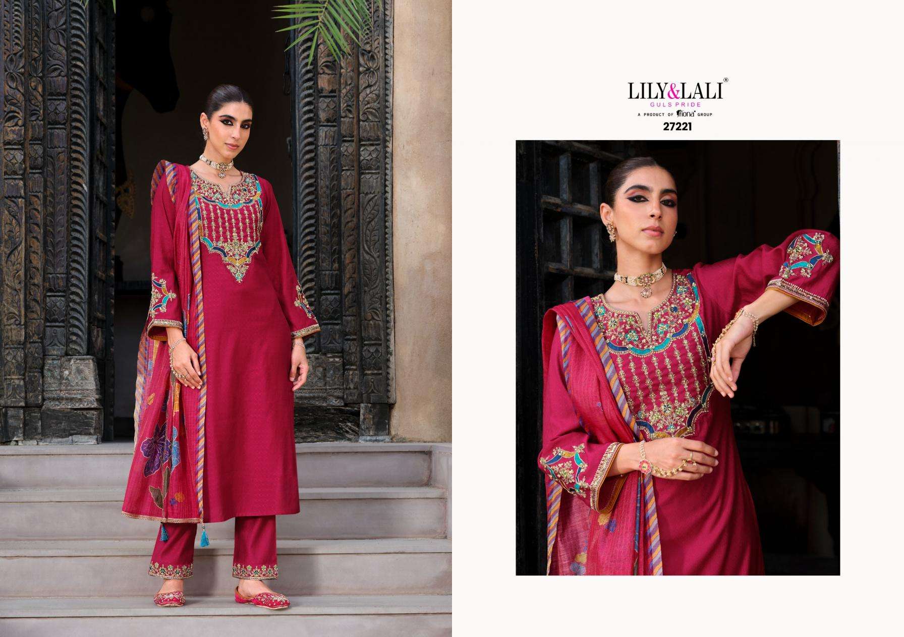 LILY & LALI PRESENTS DEEPIKA SILK FULLY STITCH PARTY WEAR KURTIS CATALOG WHOLESALER AND EXPORTER IN SURAT 