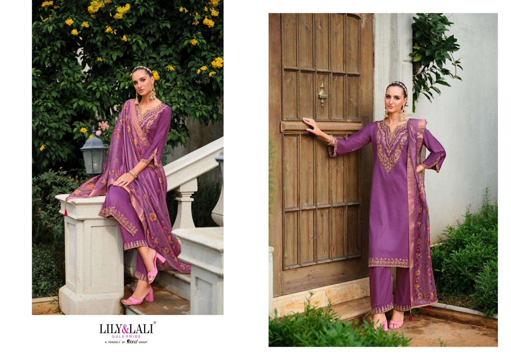 Lily & Lali Presents Mehzabeen Exclusive Design Viscose Gaji Silk Full Stitch 3pcs Kurtis Catalog Wholesaler And Exporter 