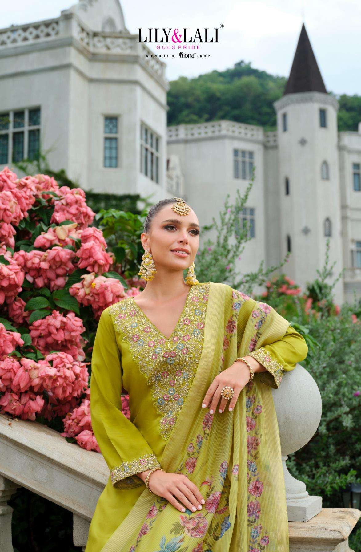 Lily & Lali Presents Mehzabeen Exclusive Design Viscose Gaji Silk Full Stitch 3pcs Kurtis Catalog Wholesaler And Exporter 