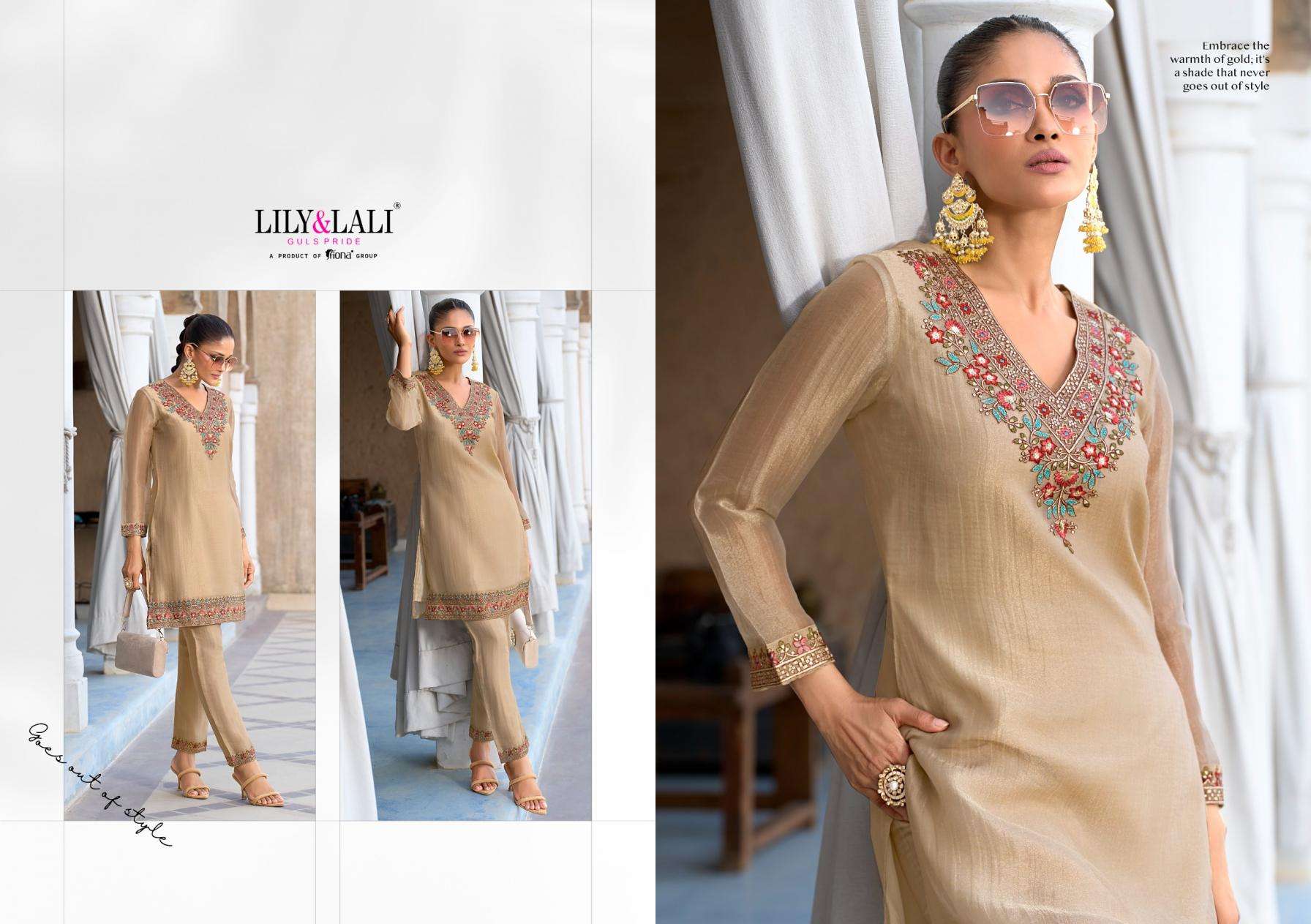 Lily & Lali Presents Mulaqat Simmer Silk Readymade Shop Trendy Co-ord Set Catalog Wholesaler And Exporter 