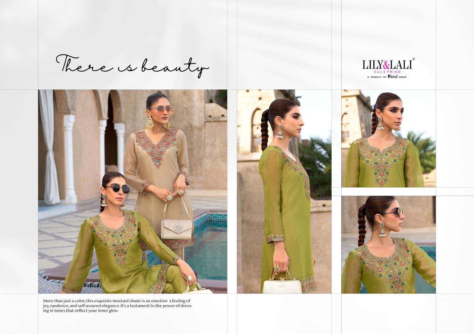 Lily & Lali Presents Mulaqat Simmer Silk Readymade Shop Trendy Co-ord Set Catalog Wholesaler And Exporter 