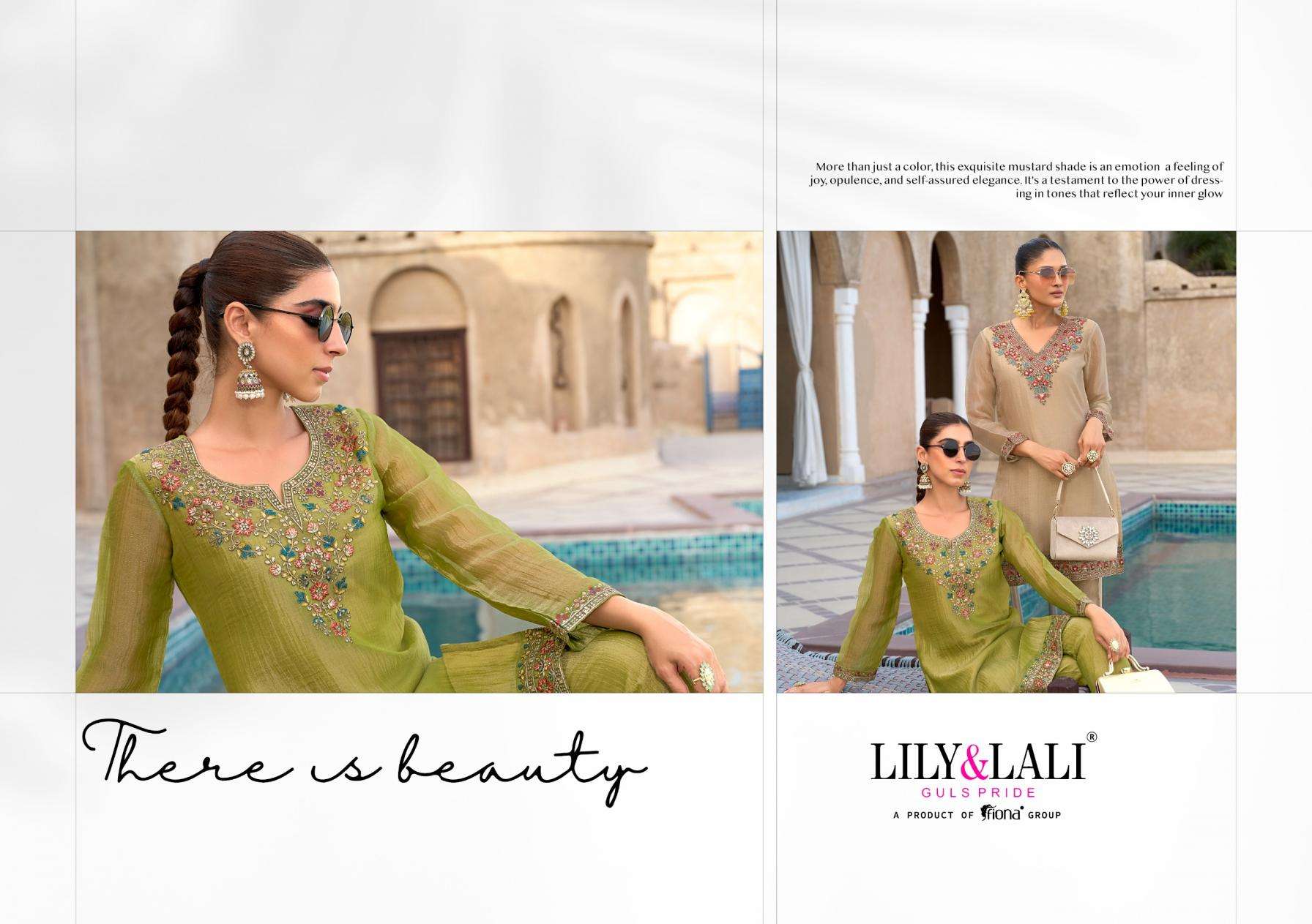 Lily & Lali Presents Mulaqat Simmer Silk Readymade Shop Trendy Co-ord Set Catalog Wholesaler And Exporter 