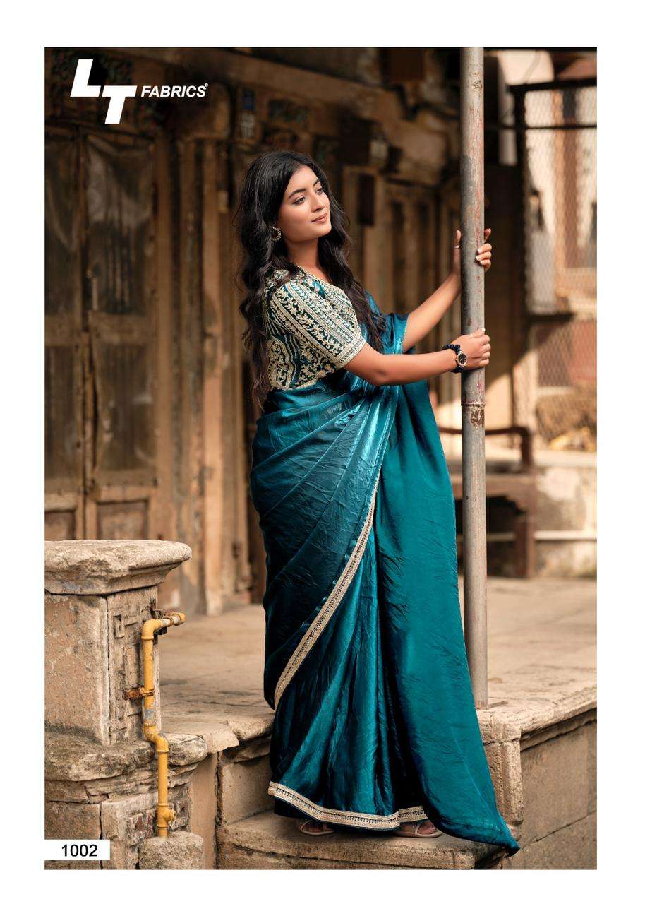 Lt Fashions Presents Magnolia vol-10 Malai Silk Casual Saree With Fancy Blouse Catalog Wholesaler And Exporter 