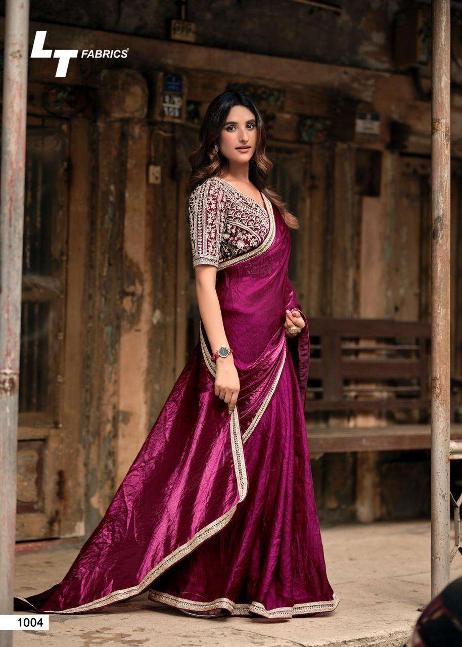 Lt Fashions Presents Magnolia vol-10 Malai Silk Casual Saree With Fancy Blouse Catalog Wholesaler And Exporter 