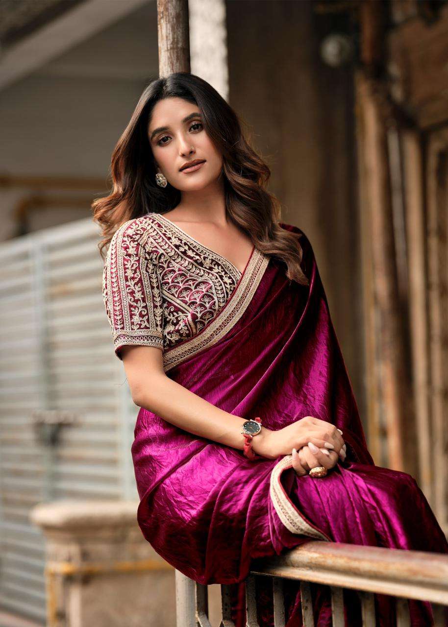 Lt Fashions Presents Magnolia vol-10 Malai Silk Casual Saree With Fancy Blouse Catalog Wholesaler And Exporter 