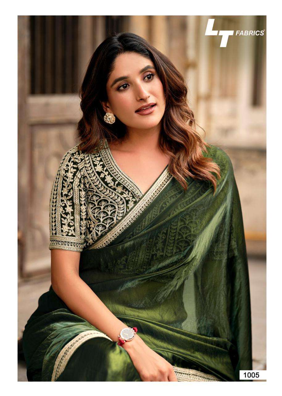 Lt Fashions Presents Magnolia vol-10 Malai Silk Casual Saree With Fancy Blouse Catalog Wholesaler And Exporter 
