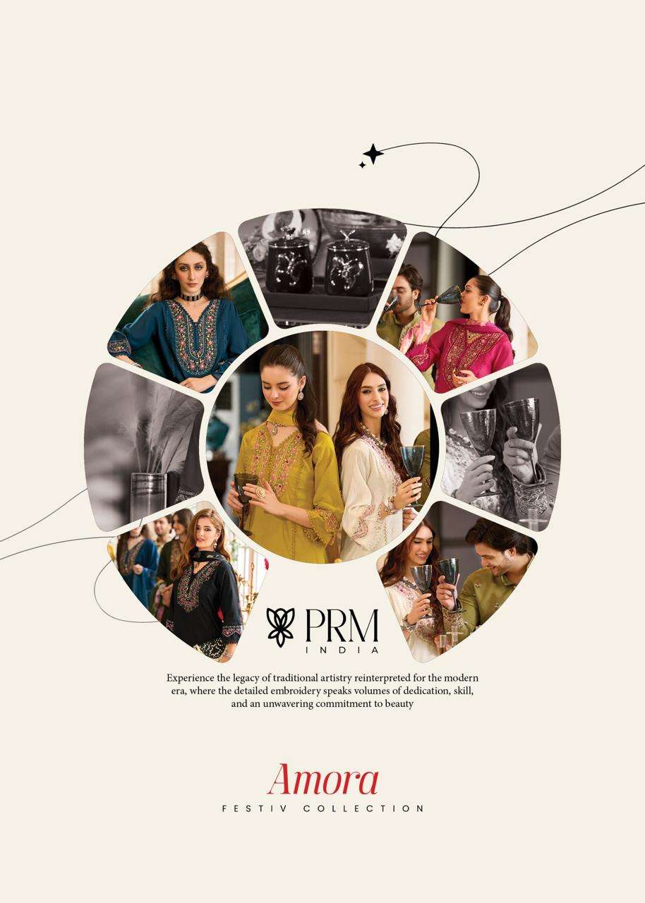 PRM PRESENTS AMORA ROMAN SILK DESIGNER KURTIS CATALOG WHOLESALER AND EXPORTER 