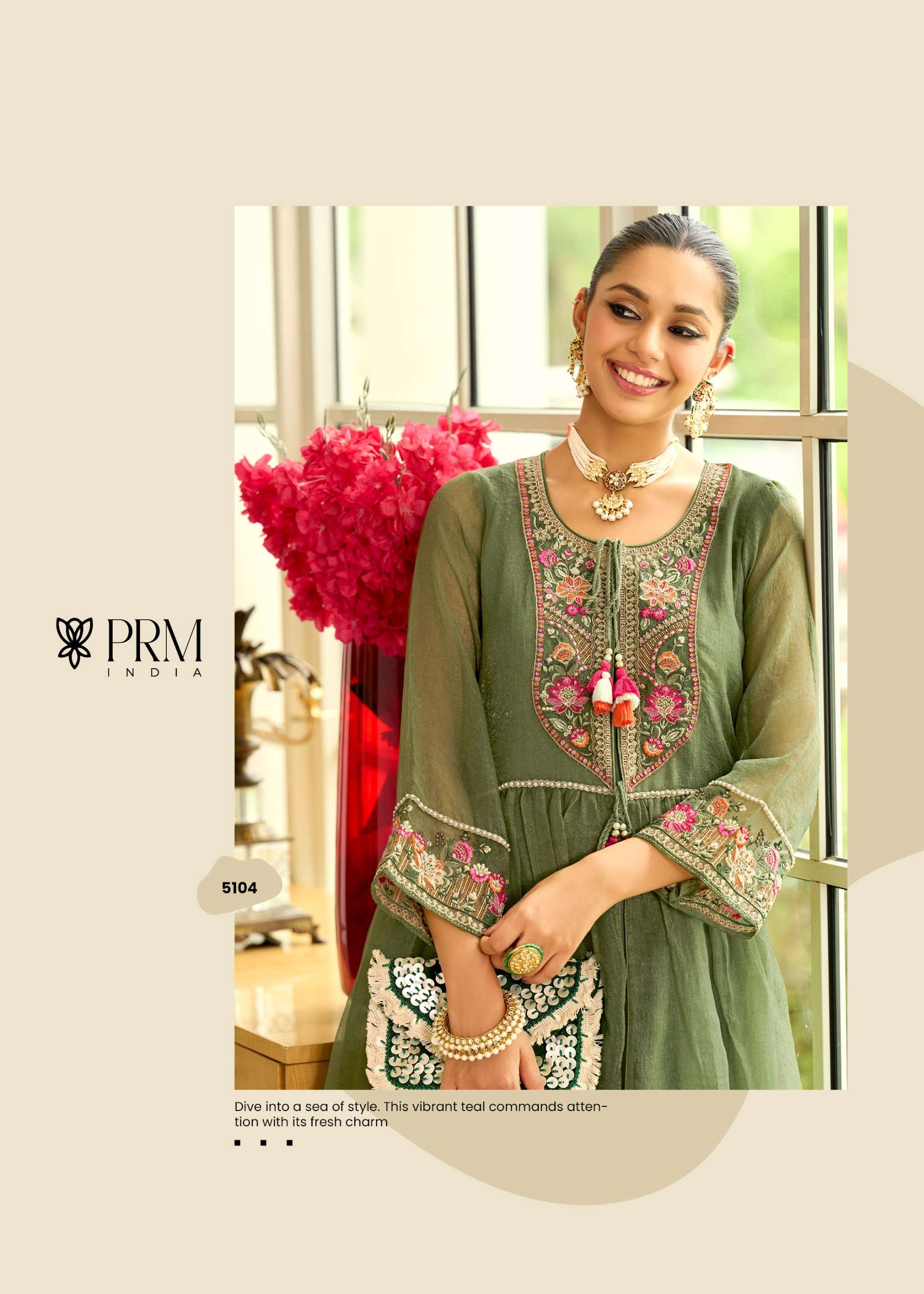 PRM PRESENTS SWARA PURE CRUSE ORGENJA DESIGNER KURTIS CATALOG WHOLESALER AND EXPORTER 