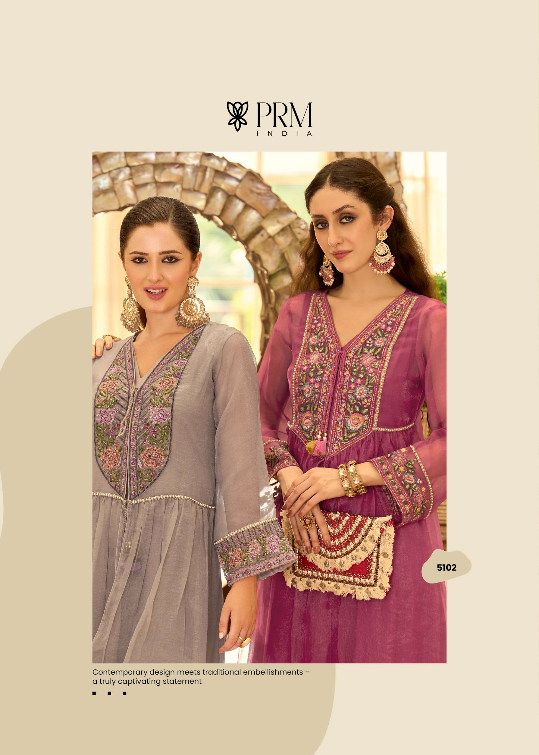 PRM PRESENTS SWARA PURE CRUSE ORGENJA DESIGNER KURTIS CATALOG WHOLESALER AND EXPORTER 