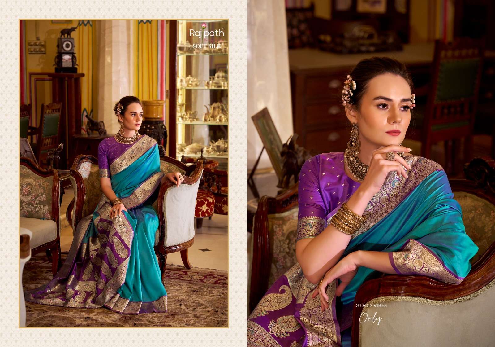 RAJPATH PRESENTS LEGENDER FANCY SOFT SILK SAREES CATALOG WHOLESALER AND EXPORTER IN SURAT