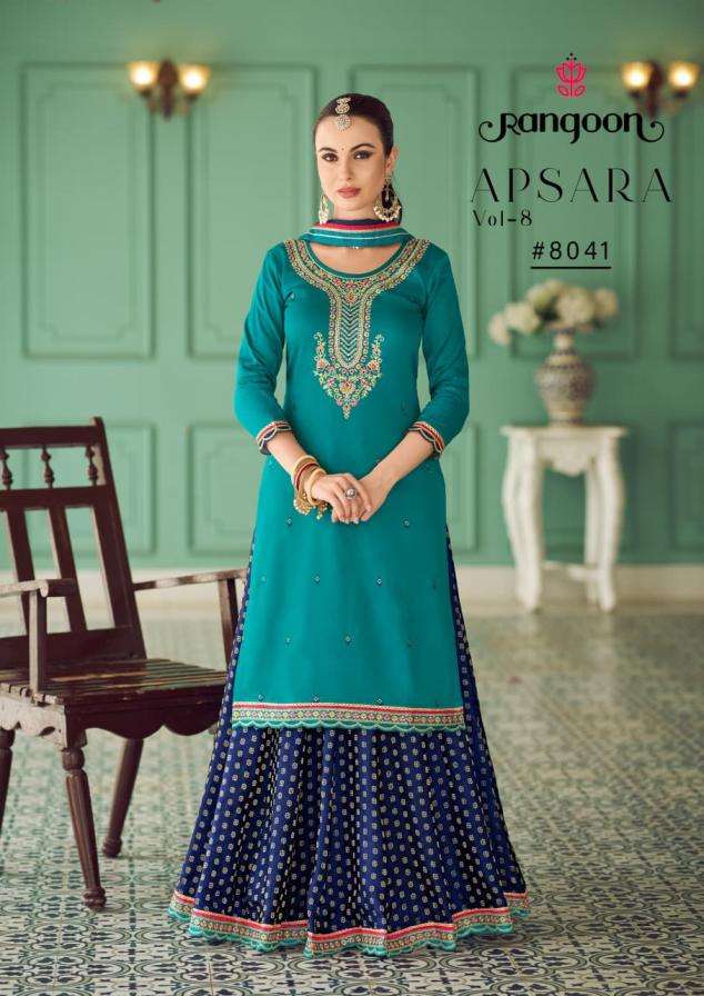 Rangoon Presents Apsara Vol-8 Readymade Jam Silk Kurti Ghaghara With Dupatta Catalog Wholesaler Exports