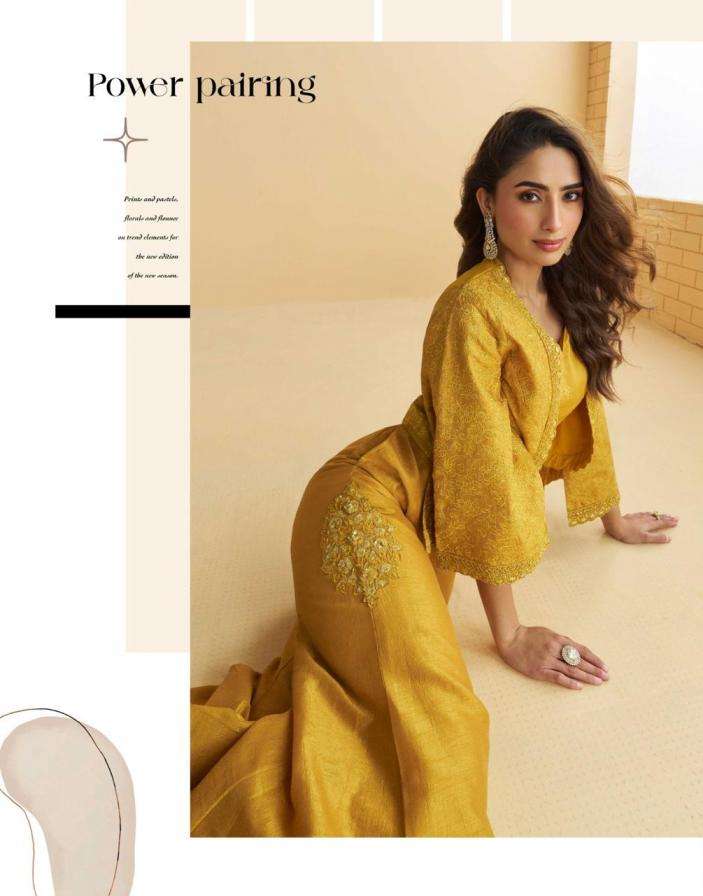 sayuri designer nitya silk georgette readymade trendy western 3pcs dress catalog wholesaler and exporter in surat