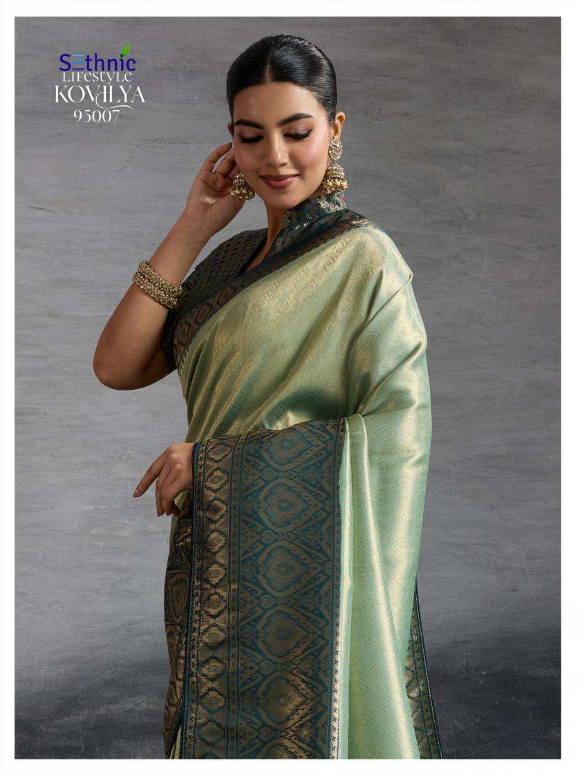 Sethnic Lifestyle Presents Kovilya Vol-2 Shop Trendy Kanjivaram Silk Saree Catalog Wholesaler And Exports