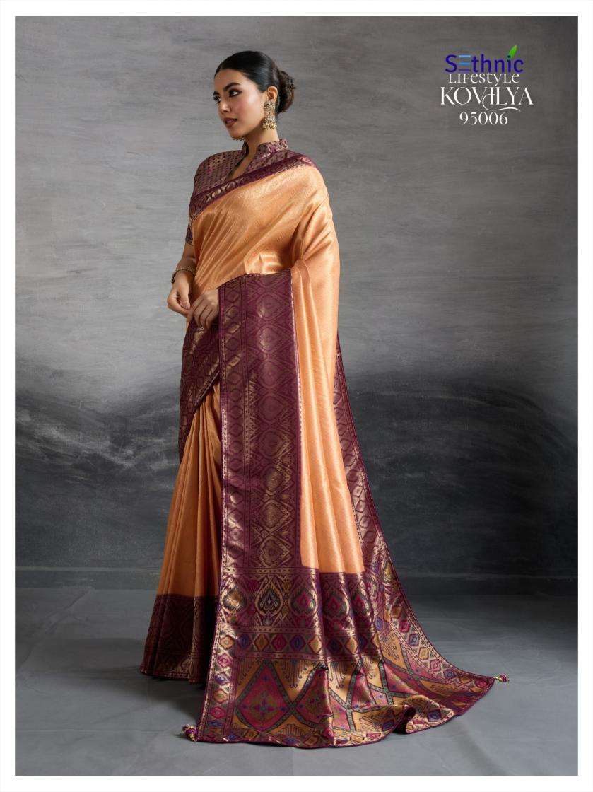 Sethnic Lifestyle Presents Kovilya Vol-2 Shop Trendy Kanjivaram Silk Saree Catalog Wholesaler And Exports