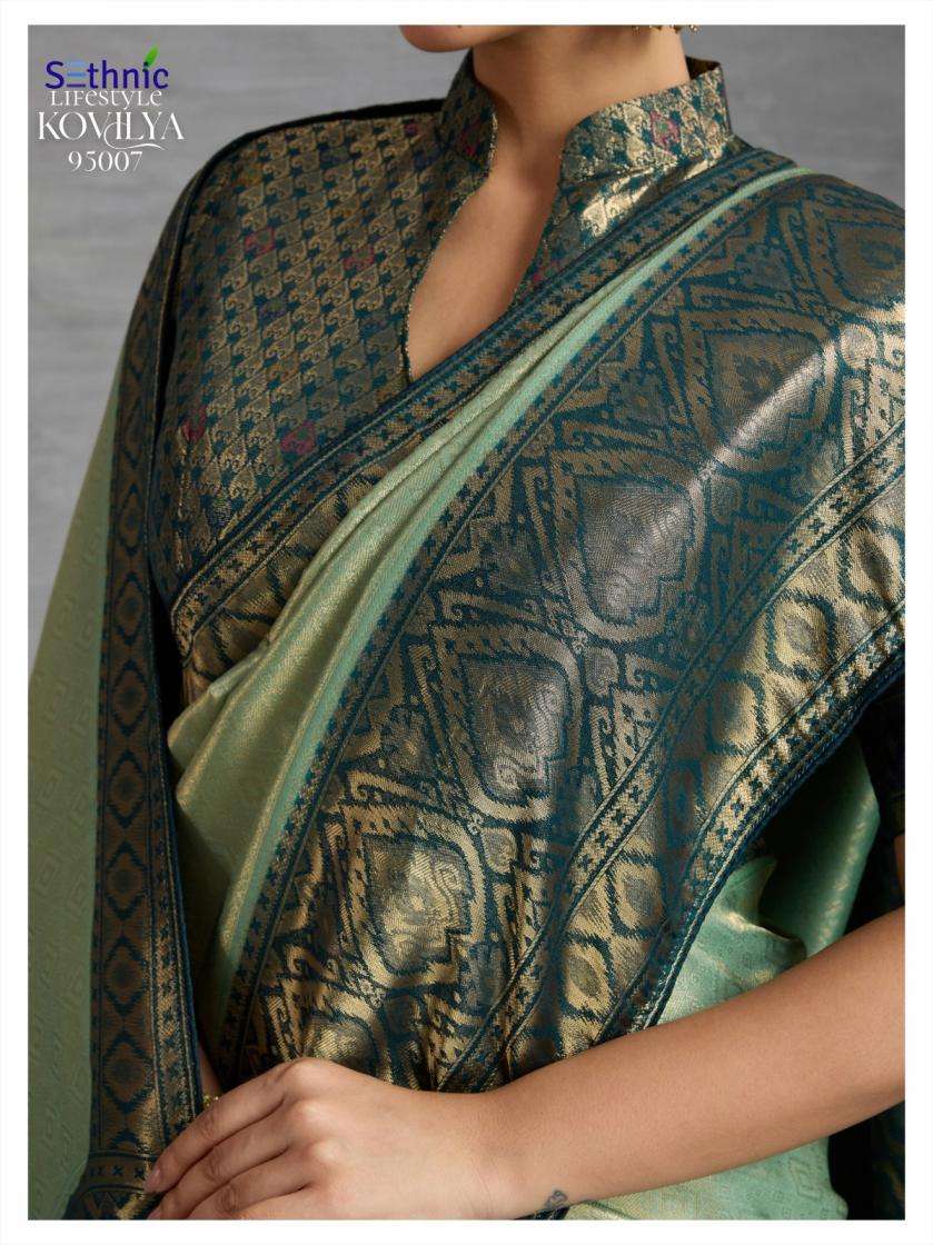 Sethnic Lifestyle Presents Kovilya Vol-2 Shop Trendy Kanjivaram Silk Saree Catalog Wholesaler And Exports