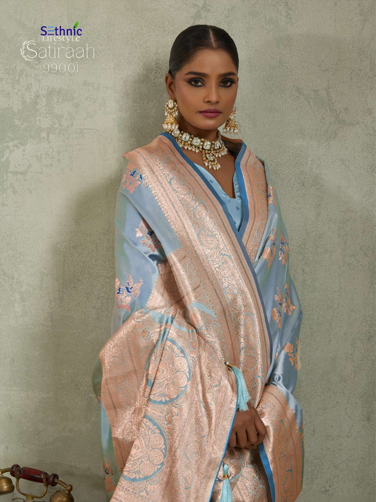 SETHNIC PRESENTS SATIRAAH FANCY SATIN SILK SAREES CATALOG WHOLESALER AND EXPORTER IN SURAT