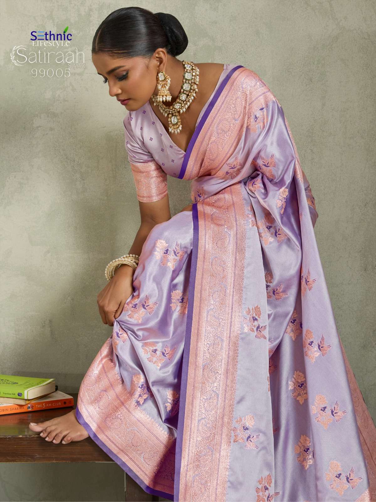 SETHNIC PRESENTS SATIRAAH FANCY SATIN SILK SAREES CATALOG WHOLESALER AND EXPORTER IN SURAT