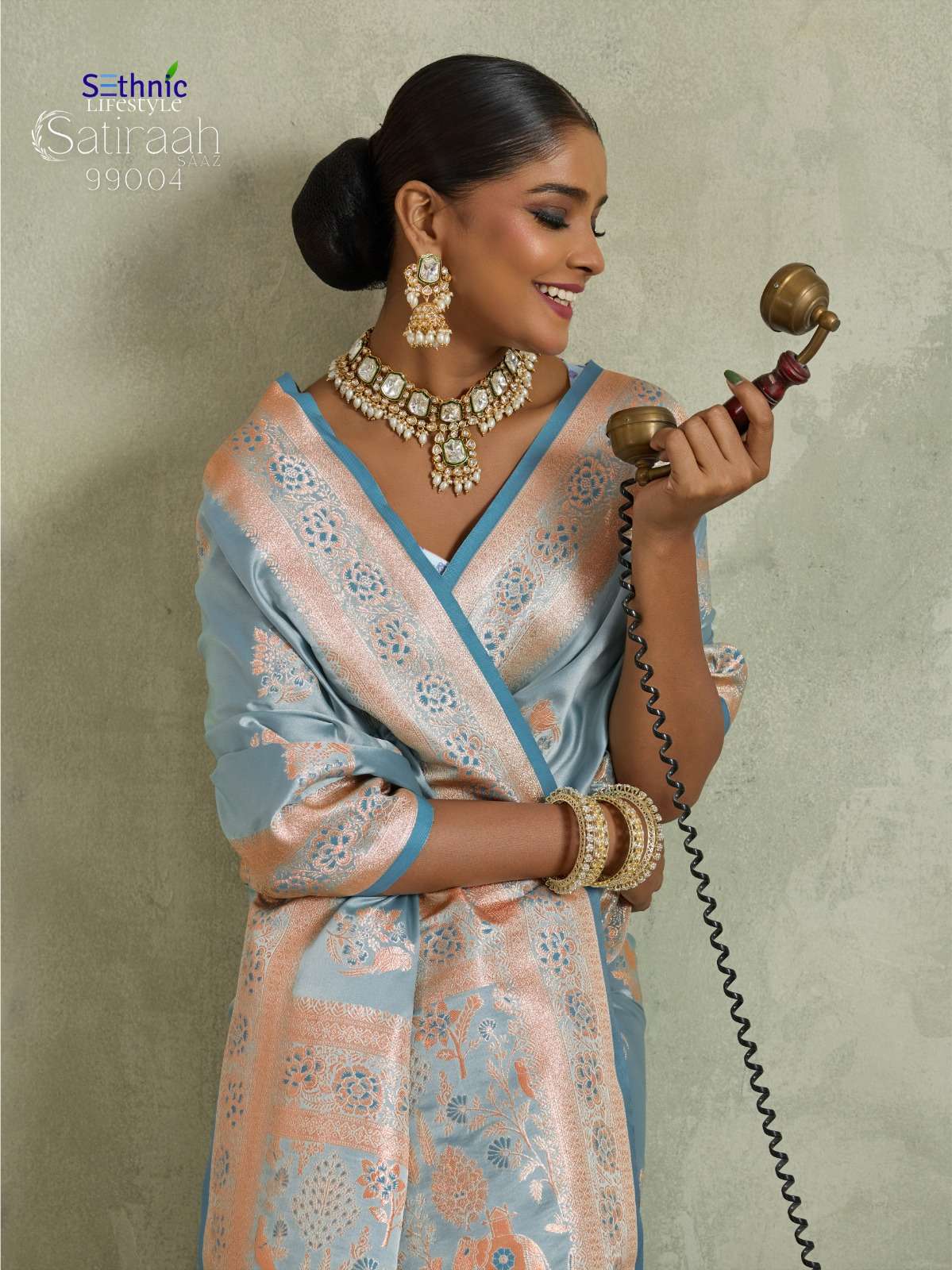 SETHNIC PRESENTS SATIRAAH FANCY SATIN SILK SAREES CATALOG WHOLESALER AND EXPORTER IN SURAT