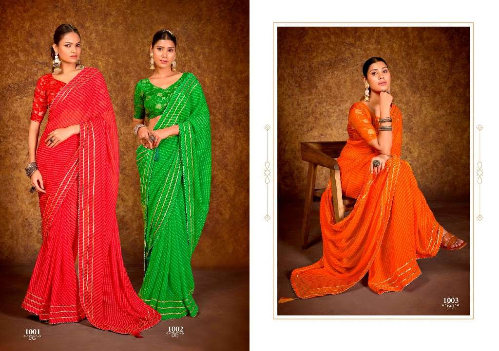 SHUBH SHREE CREATION ANOKHI WHOLESALE GEORGETTE CLASSY LOOK INDIAN SAREES FOR WOMEN EXPORTER