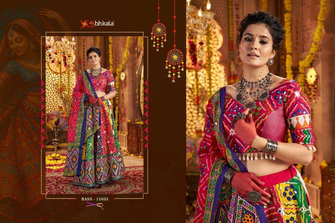 Shubhkala Presents Raas Vol-22 Organic Cotton Traditional Readymade Chaniya Choli For Navratri Festivals Catalog WHolesaler And Exporter 