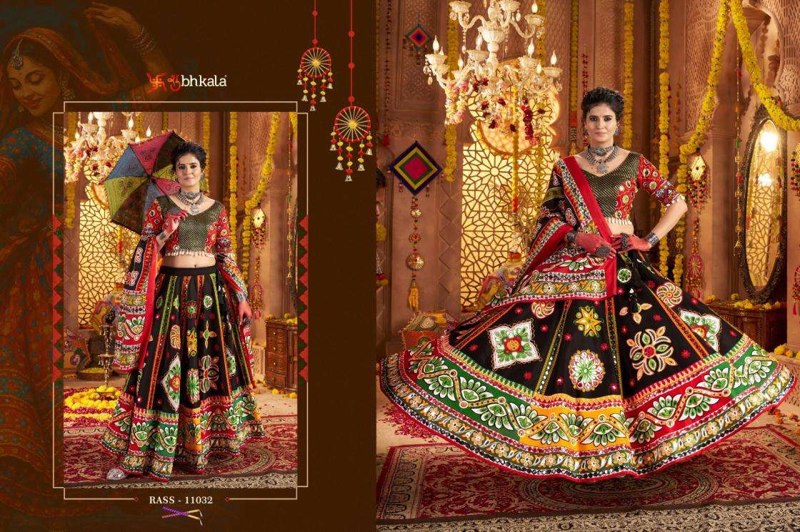 Shubhkala Presents Raas Vol-22 Organic Cotton Traditional Readymade Chaniya Choli For Navratri Festivals Catalog WHolesaler And Exporter 