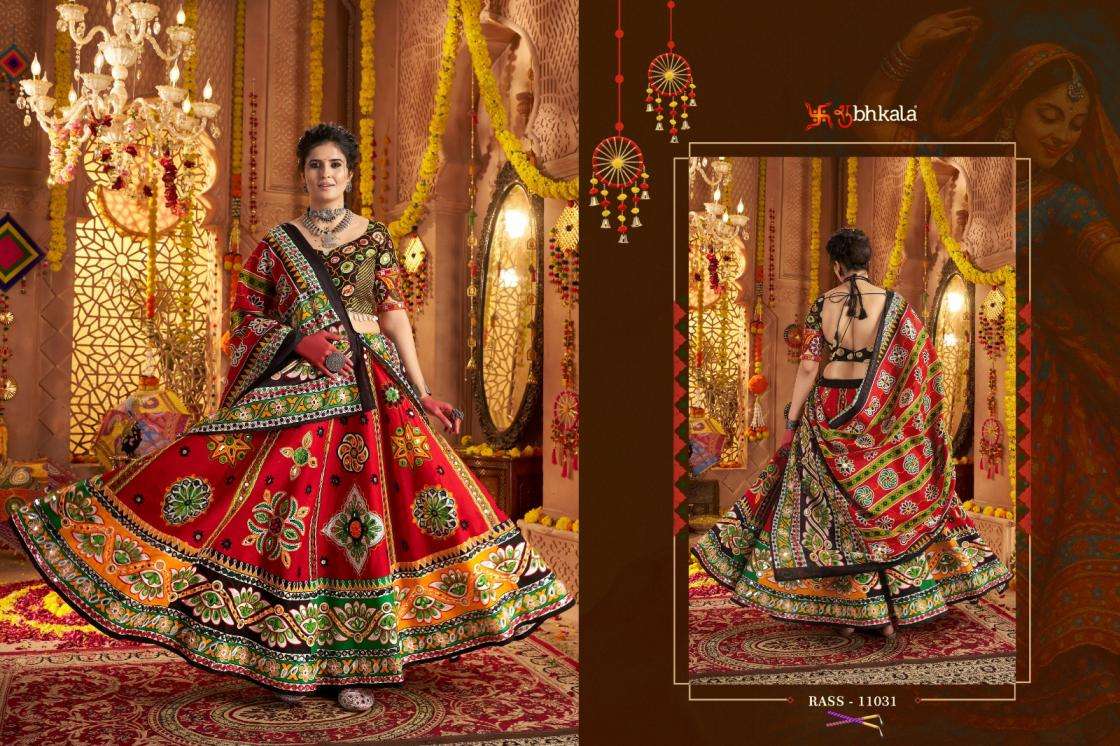 Shubhkala Presents Raas Vol-22 Organic Cotton Traditional Readymade Chaniya Choli For Navratri Festivals Catalog WHolesaler And Exporter 