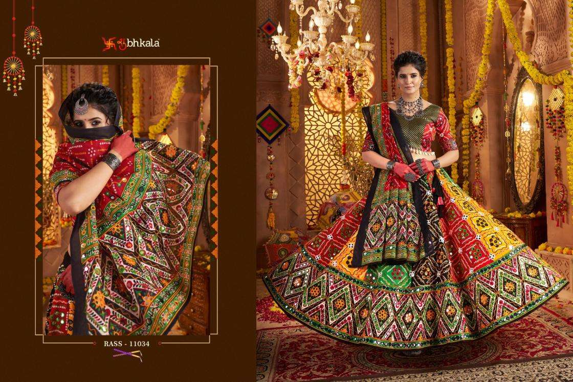 Shubhkala Presents Raas Vol-22 Organic Cotton Traditional Readymade Chaniya Choli For Navratri Festivals Catalog WHolesaler And Exporter 